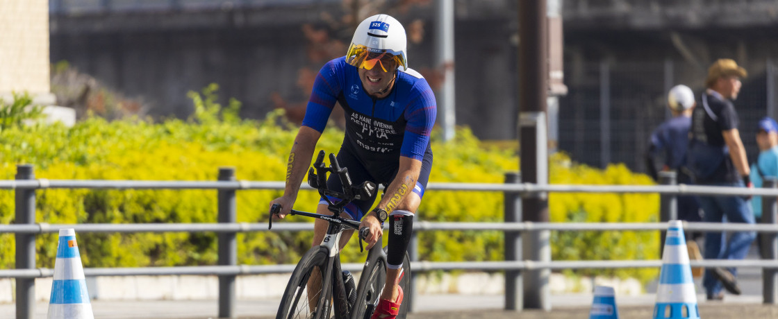 Cédric à vélo