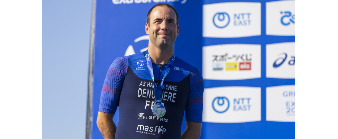 Cédric sur le podium